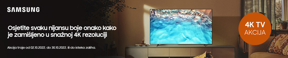 Samsung 4K Televizori Akcija Listopad 22