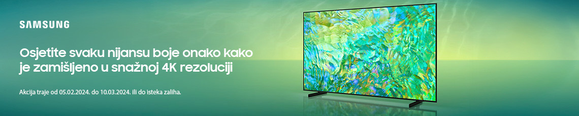 Samsung 4K televizori Akcija Veljača 2024