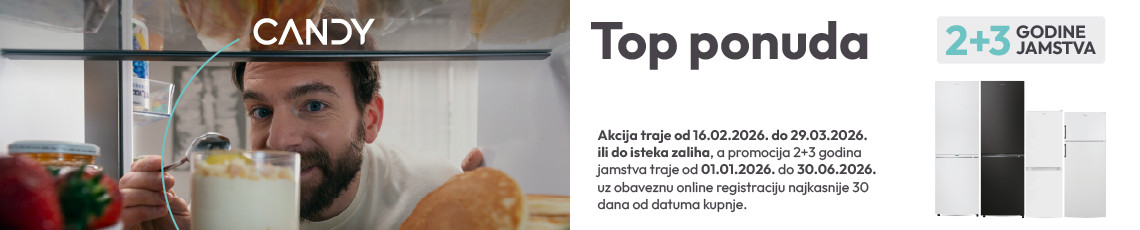 Candy hladnjaci, veljača 2026