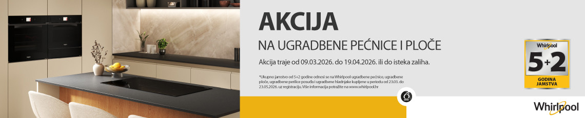 Whirlpool ugradbena tehnika ožujak 2026