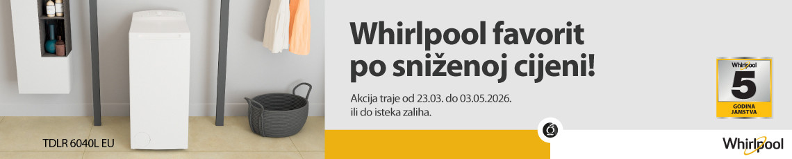 Whirlpool akcija TDLR 6040L EU 2026
