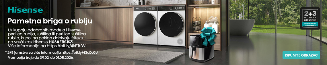 hisense pametna briga o rublju i poklon