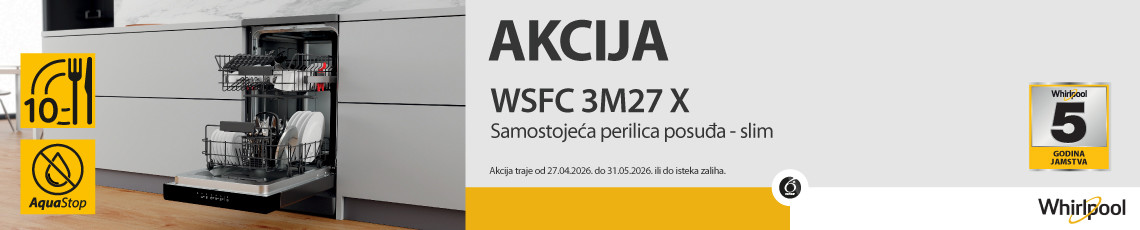 whirlpool akcija wsfc 3m27 x