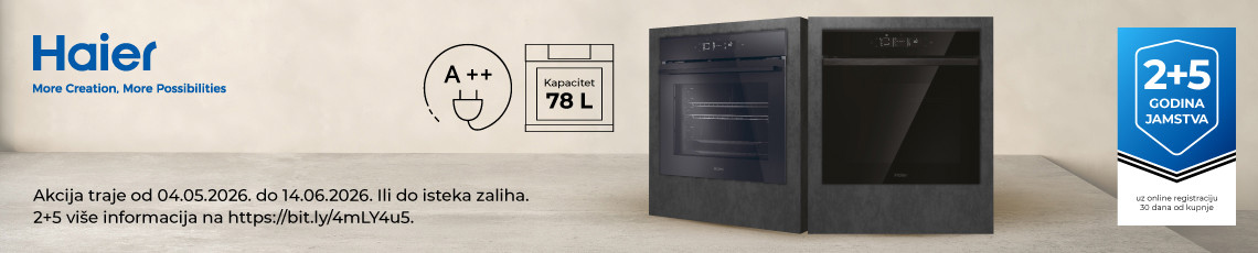 Haier ugradbene pećnice, svibanj