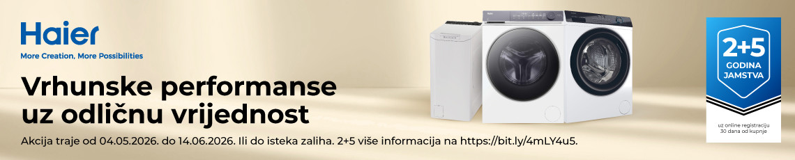 Haier perilice rublja, svibanj