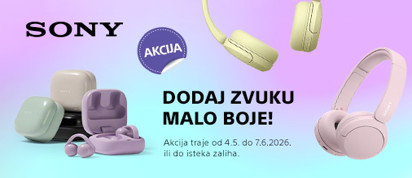 akcija sony slušalice svibanj 2026