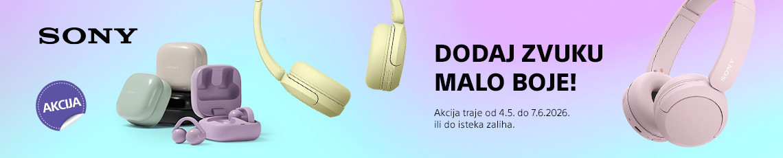 akcija sony slušalice svibanj 2026