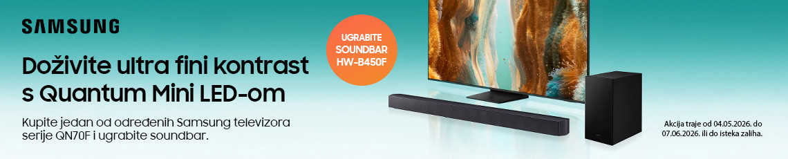 samsung qn70f bundle akcija svibanj 2026