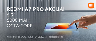akcija redmi a7 pro 5mj 2026