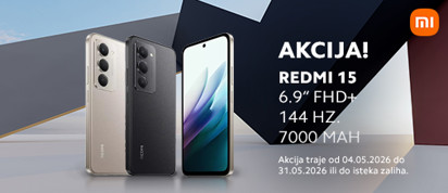 akcija redmi 15 5mj 2026