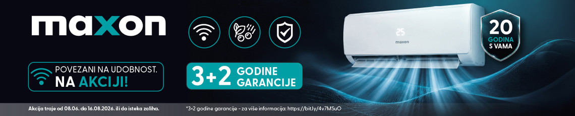 Maxon klime akcija ljeto