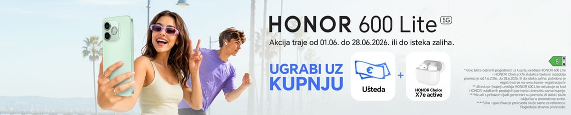 Akcija Honor 600 Lite Lipanj26