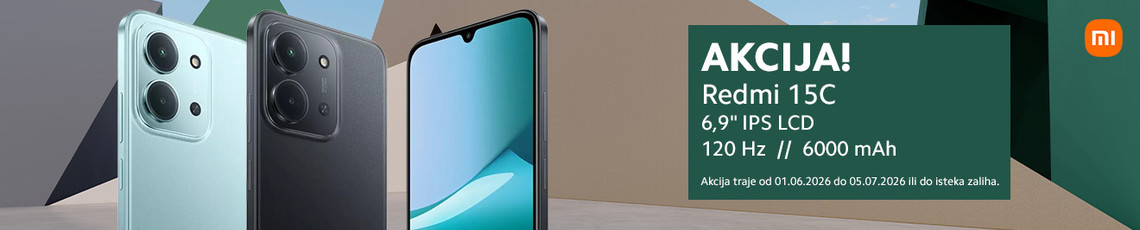 Akcija Redmi 15C 6mj 2026