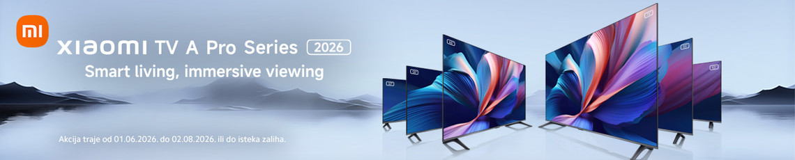 Akcija Xiaomi TV 6mj 2026