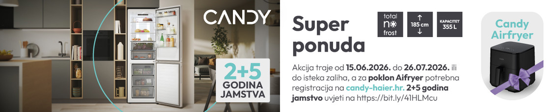 Poklon uz Candy NoFrost hladnjak