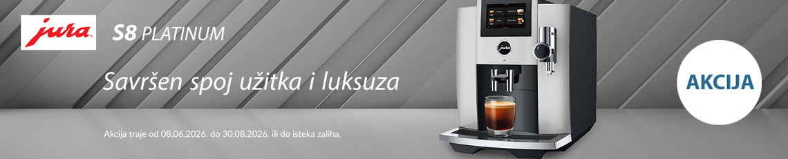 Jura akcija S8 Platin 2026