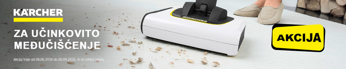 Akcija Karcher električna metla 6mj 26