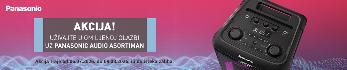 Panasonic audio akcija Srpanj 2026