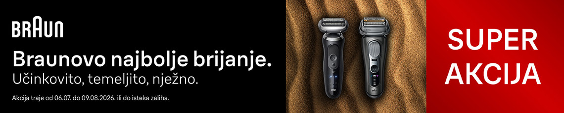 Braun aparati za brijanje Srpanj 2026