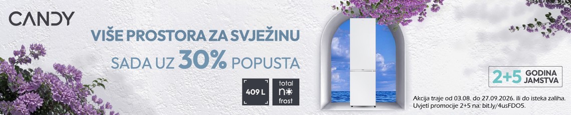 Candy NoFrost hladnjak ECN2CQTEW206