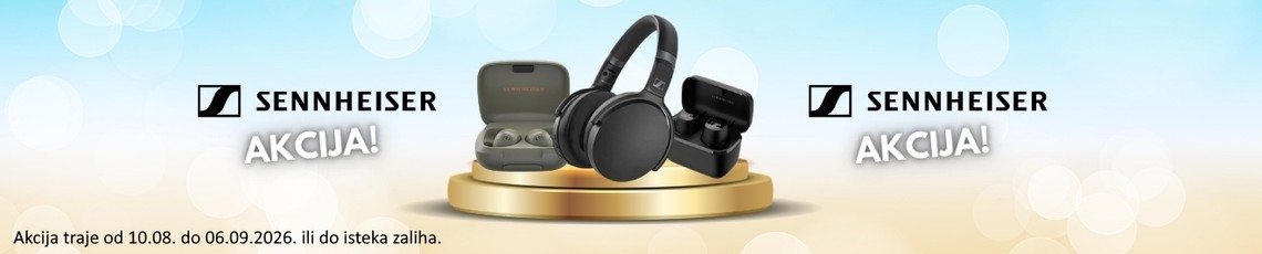 Akcija Sennheiser slušalice Ljeto26