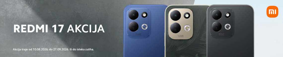 Akcija Redmi 17 8mj 2026