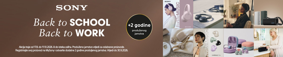 Akcija Sony back to school 2026