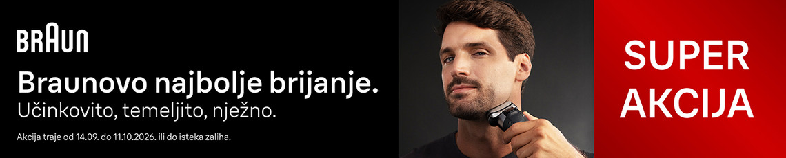 Braun aparati za brijanje Rujan 2026