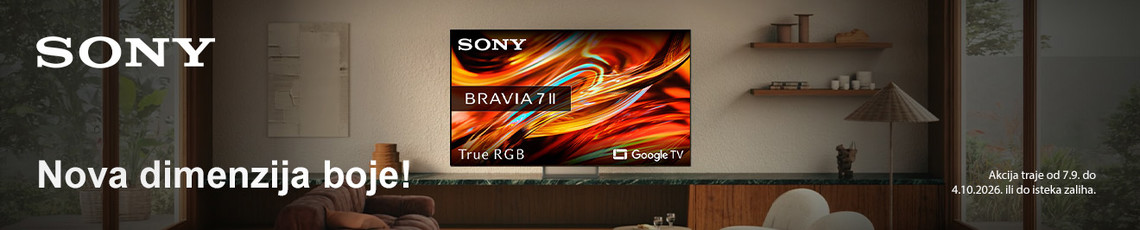 Akcija Sony televizori RGB 2026