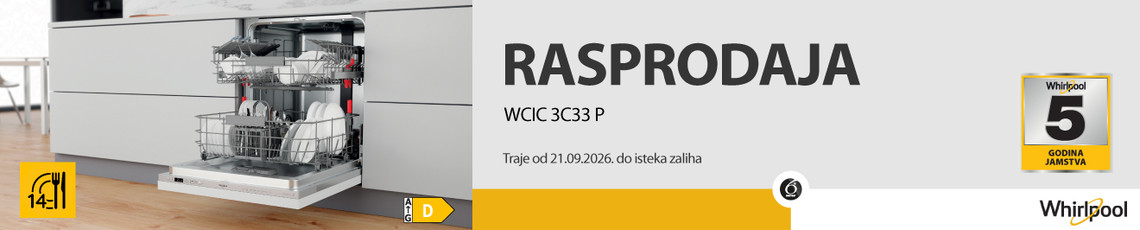 Rasprodaja Whirlpool perilica posuđa 