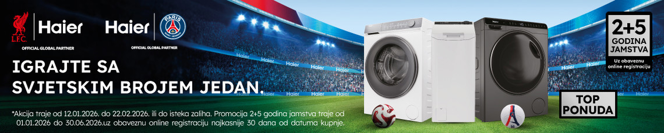 Haier njega rublja, siječanj 2026