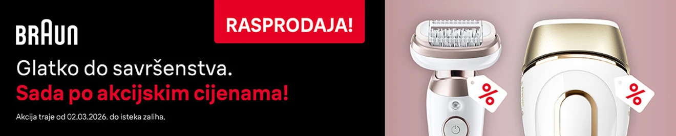 Rasprodaja Braun epilatora i IPL uređaja