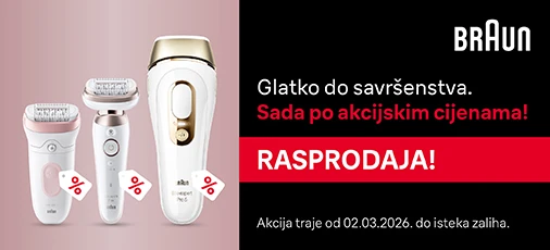 Rasprodaja Braun epilatora i IPL uređaja