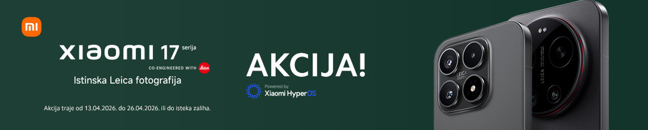 Akcija Xiaomi 17 serija 4mj 2026