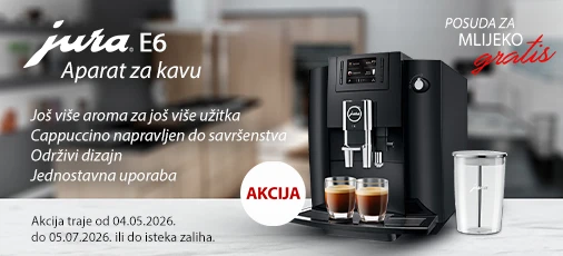 JURA akcija E6 s posudom za mlijeko 05