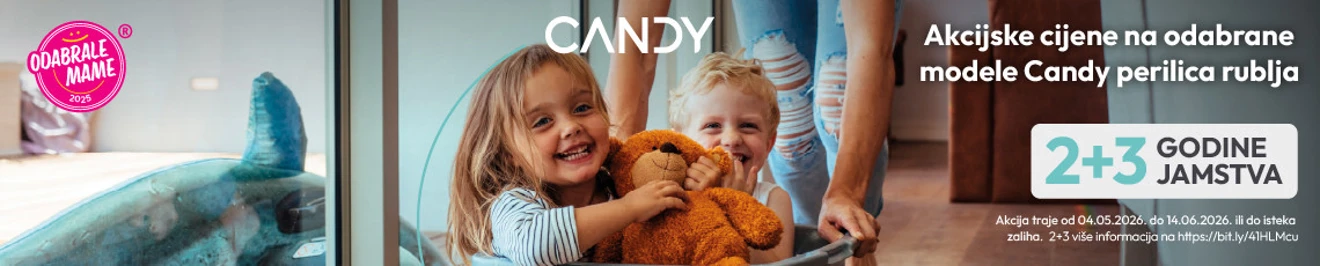 Candy perilice rublja, svibanj