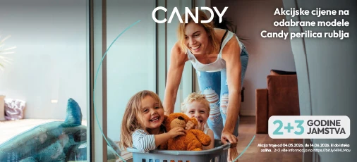 Candy perilice rublja, svibanj