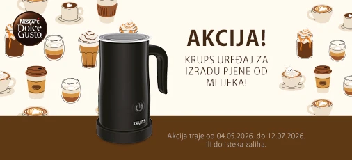 Akcija Krups pjenilica 5mj 2026