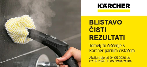 Akcija Karcher parni čistači 5mj 2026