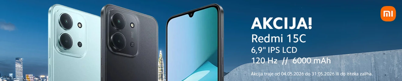 REDMI 15C akcija 5mj 2026