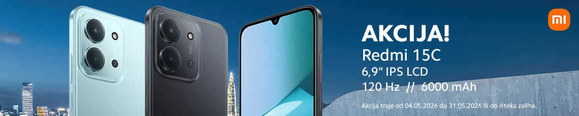 REDMI 15C akcija 5mj 2026