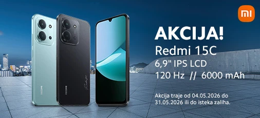REDMI 15C akcija 5mj 2026