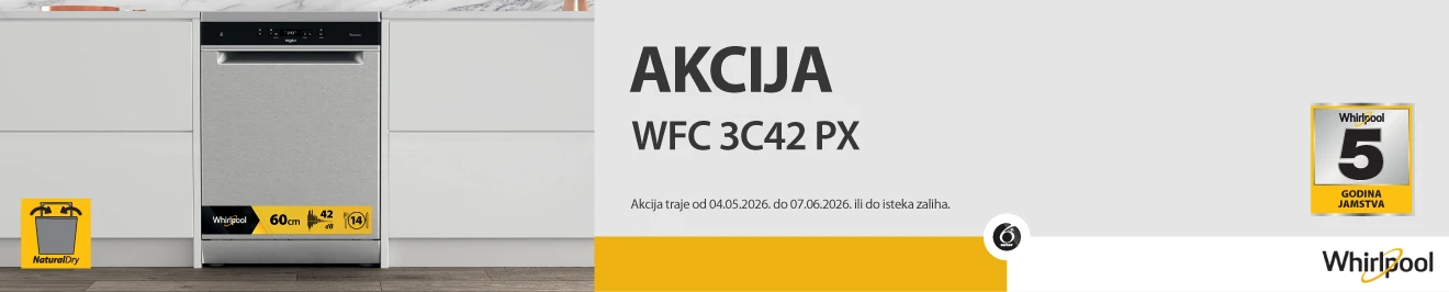 Whirlpool WFC 3C42 PX akcija svibanj 2026