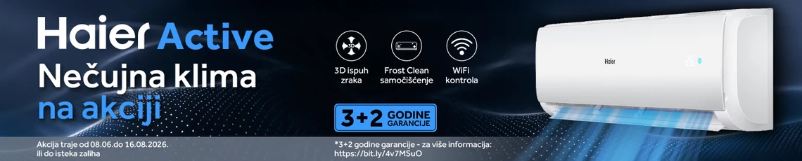 Akcija klima Haier ljeto