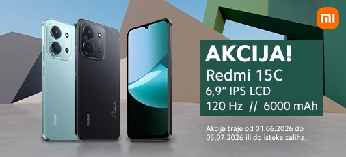 Akcija Redmi 15C 6mj 2026