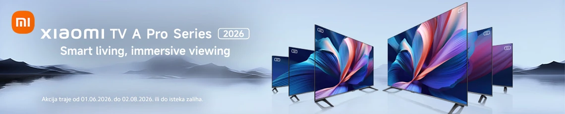 Akcija Xiaomi TV 6mj 2026