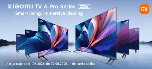 Akcija Xiaomi TV 6mj 2026