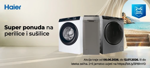 Haier njega rublja, lipanj