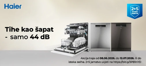 Perilice posuđa Haier, lipanj