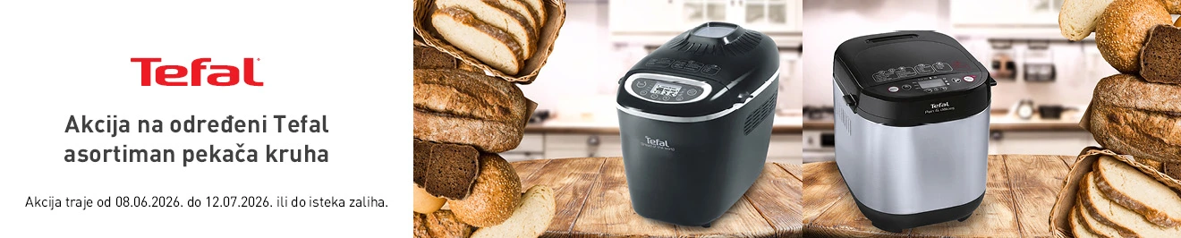 Akcija Tefal pekači kruha 6mj 26